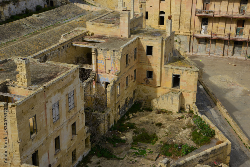 The ruins at Fort St Elmo in Malta.