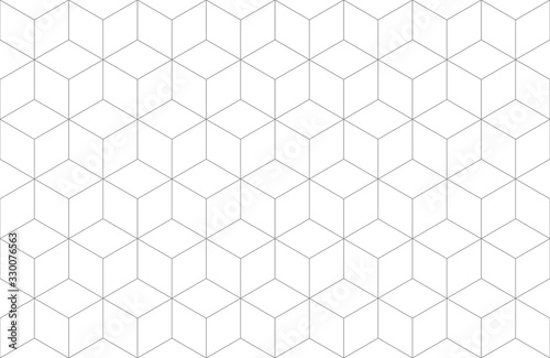 Fototapeta Naklejka Na Ścianę i Meble -  Seamless Geometric Hexagonal Line Pattern Background