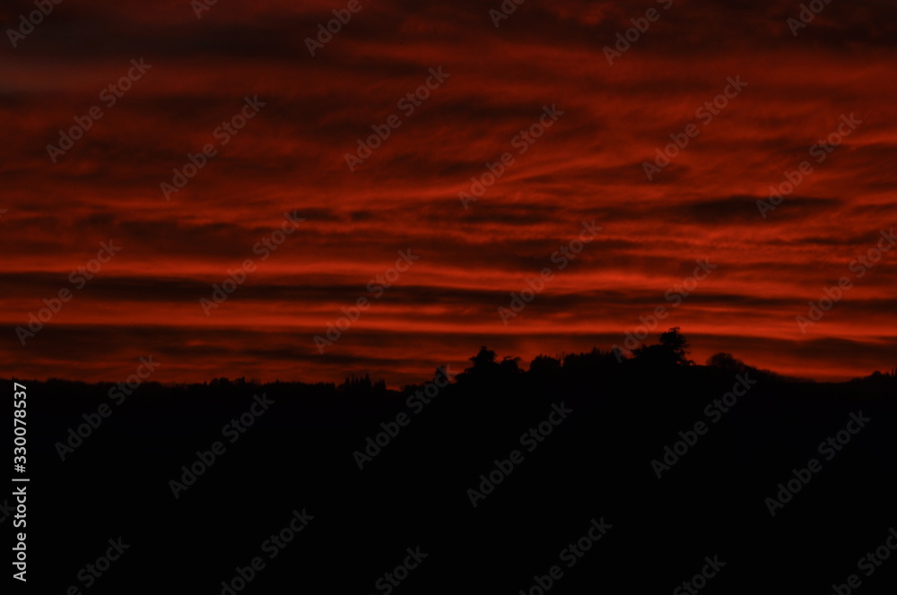 a blood sky a blood sky