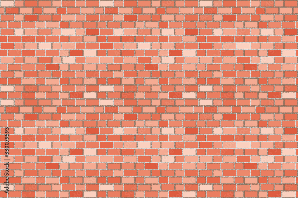 Pattern wall brick seamless red