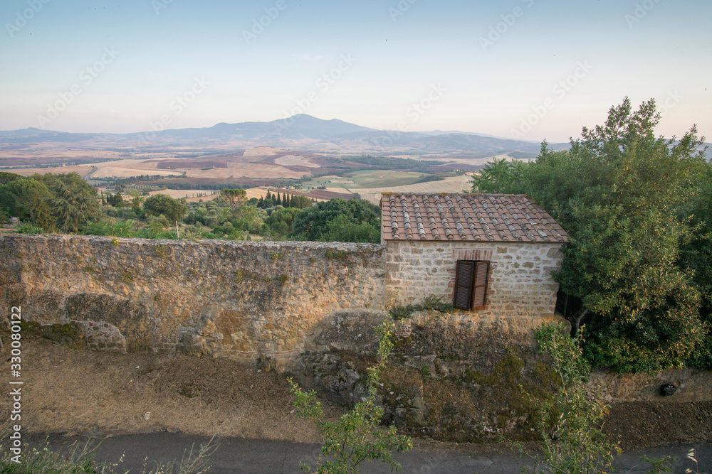 Magnificent Tuscan rolling hills landscape in the Val d Magnificent Tuscan rolling hills landscape in the Val d