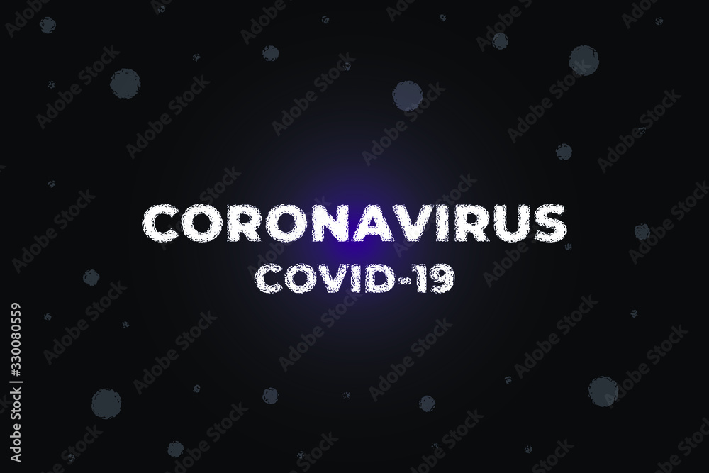 Coronavirus Corvid-19 Epidemic Virus Spreading Around World Deadly Illness Text Font Background Vector Illustration