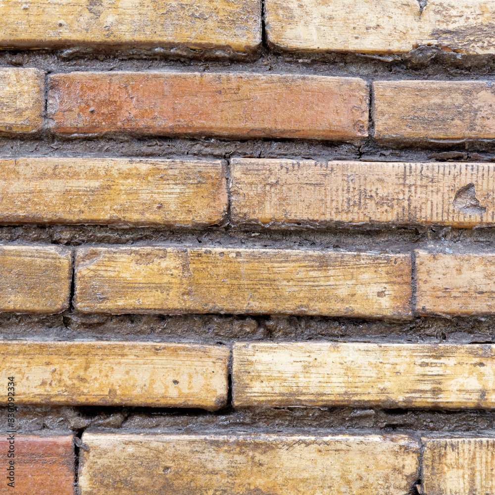 weathered brick wall close up background weathered brick wall close up background