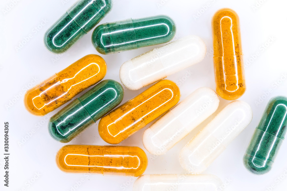 medical capsules with different content medical capsules with different content