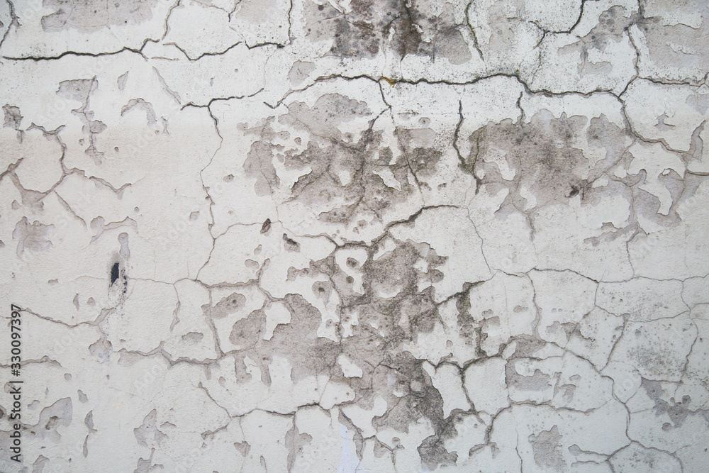Obraz premium White cement wall with Mold texture background