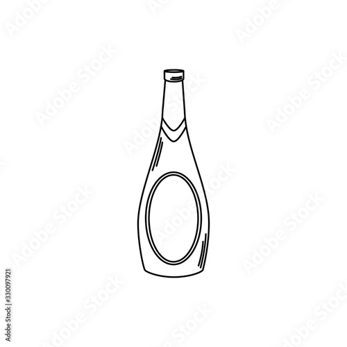 drinks alcoholic beverage bottle etiquette line style icon