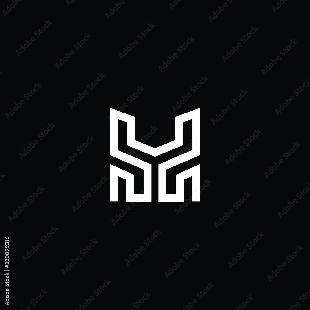 Minimal elegant monogram art logo. Outstanding professional trendy awesome artistic MY YM initial based Alphabet icon logo. Premium Business logo White color on black background Minimal elegant monogram art logo. Outstanding professional trendy awesome artistic MY YM initial based Alphabet icon logo. Premium Business logo White color on black background