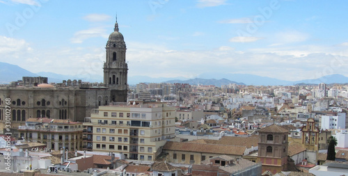 View of Malaga, Spain, and it's Cathedral