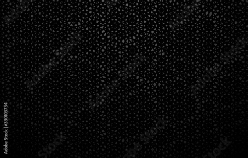 Gothic style decorative background. Black guipure textured pattern.