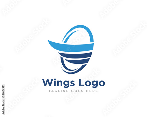 Wings Logo Icon Design Vector