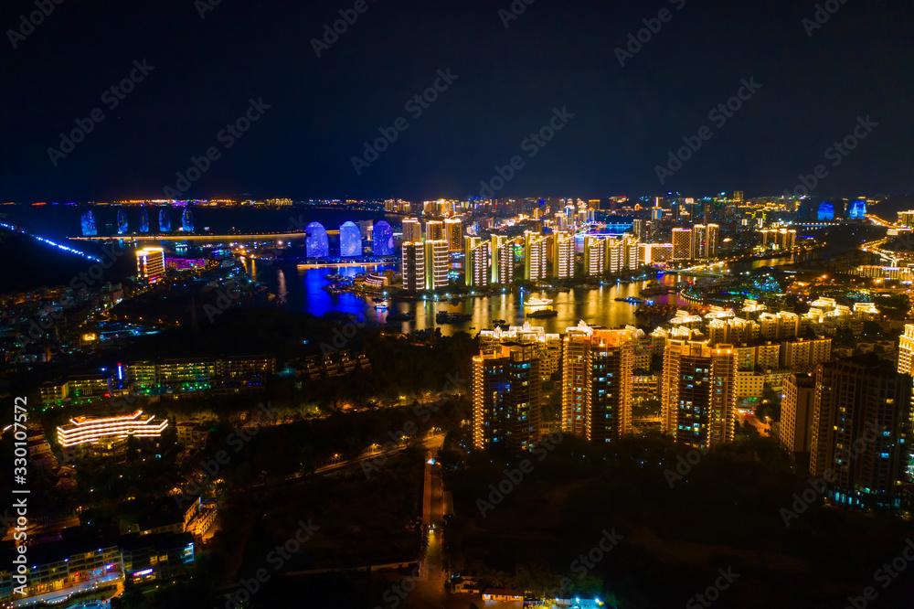 Fototapeta premium Night resort city