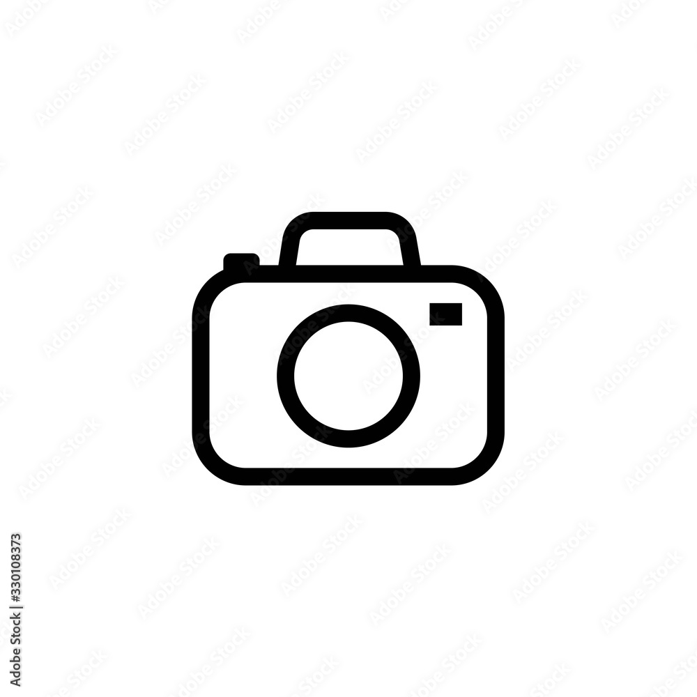Camera Icon in trendy flat style isolated on grey background. Camera symbol for your web site design, logo, app, UI. Vector illustration, EPS10.