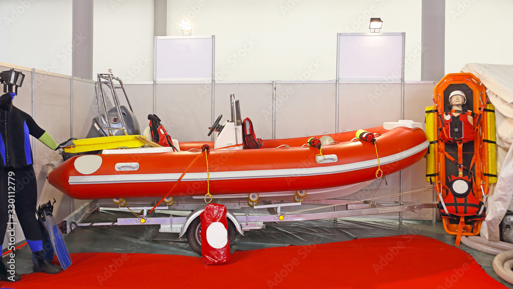 Search and Rescue Boat Equipment Stock Photo Adobe Stock