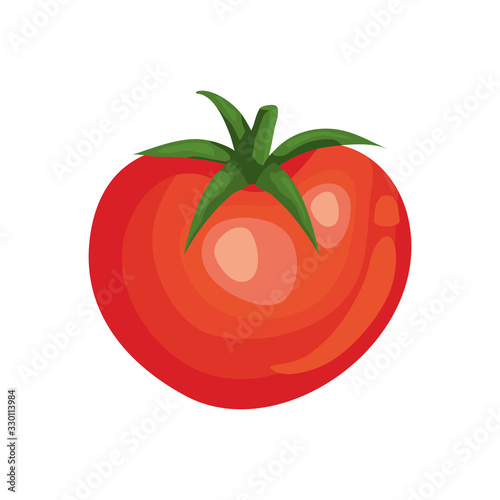 fresh tomato vegetable isolated icon vector illustration design