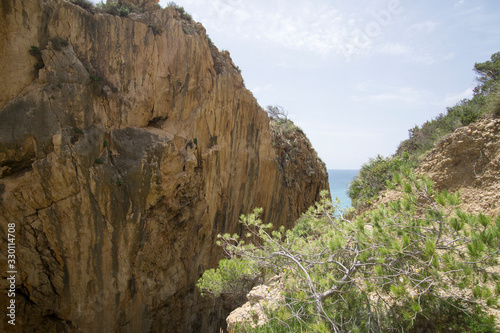 Cala Moraig in Benitaxell coast Alicante province Spain