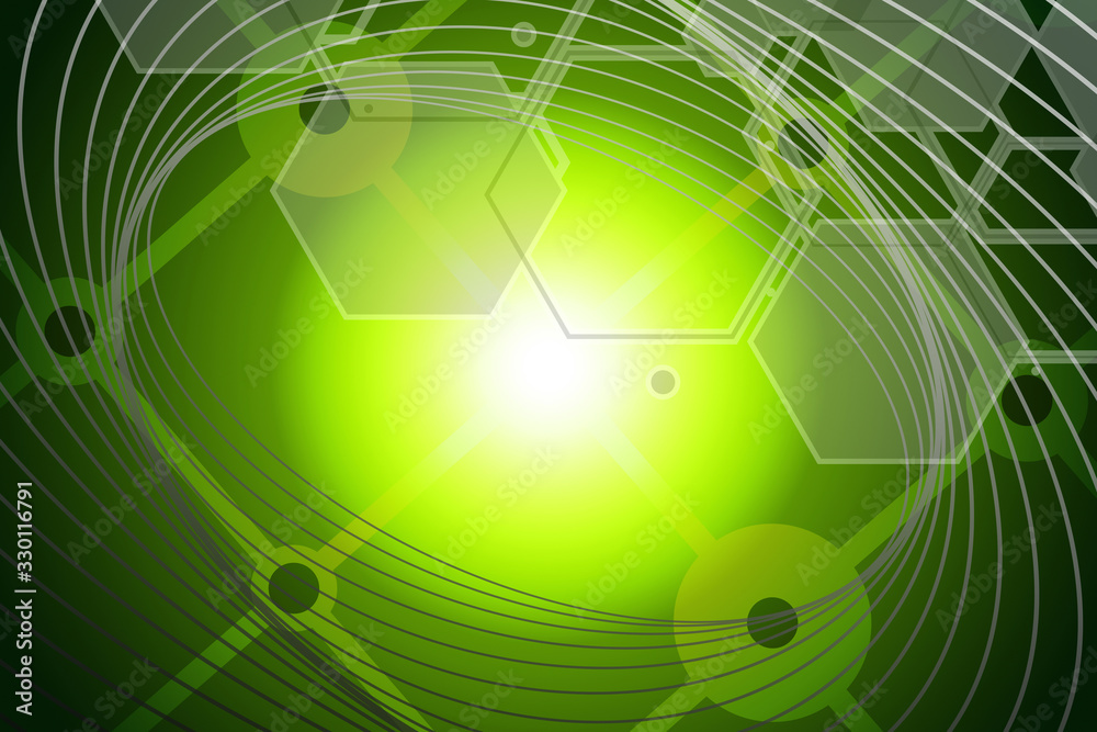 Obraz premium abstract, green, wallpaper, design, pattern, light, illustration, technology, art, backgrounds, digital, texture, fractal, wave, blue, black, graphic, computer, backdrop, futuristic, motion, space