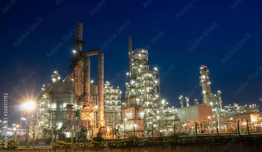 Oil and Gas Industrial zone,The equipment of oil refining,Close-up of industrial pipelines of an oil-refinery plant,Detail of oil pipeline with valves in large oil refinery.