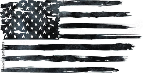 USA Flag, watercolor flag - Distressed american flag, usa flags. EPS 10, Clip art,	Only commercial  use