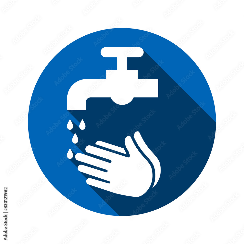 hand wash icon isolated on white background.Vector illustration. hand wash icon isolated on white background.Vector illustration.