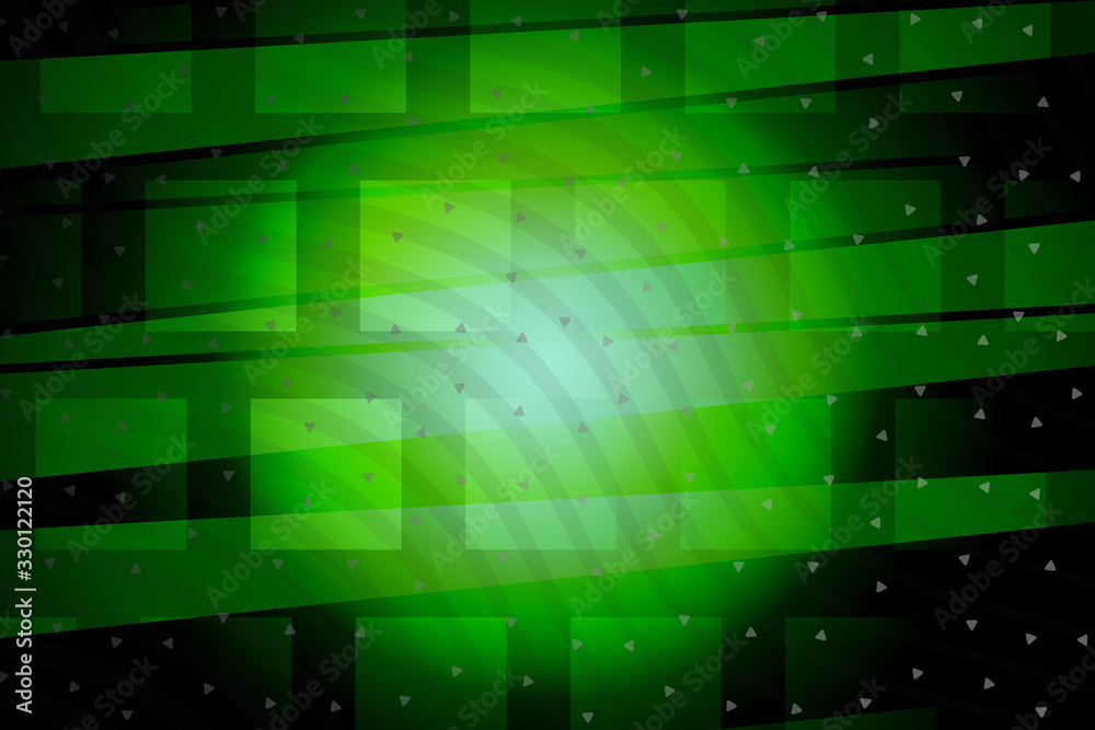 Obraz premium abstract, green, design, wallpaper, illustration, technology, pattern, graphic, wave, light, digital, art, web, texture, backdrop, energy, concept, futuristic, backgrounds, business, space, shape
