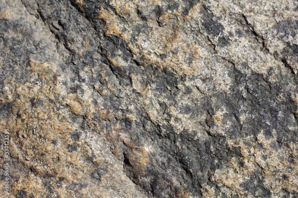 A close view of the hard rock surface. A close view of the hard rock surface.