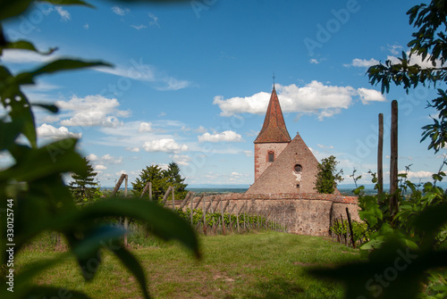 Église mixte Saint-Jacques-le-Majeur de Hunawihr, Alsace, France photo