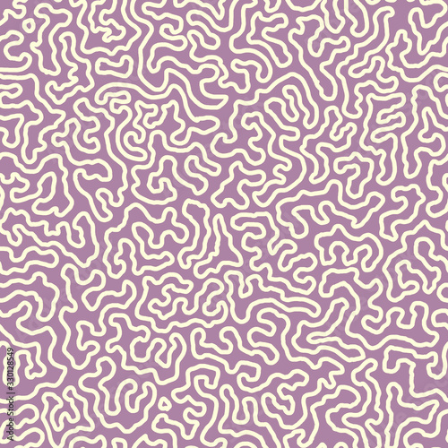 Labyrinth abstraction seamless pattren. Simple curved line. Modern and stylish. Design for wallpaper, fabric, textile, websites, shops, labels.