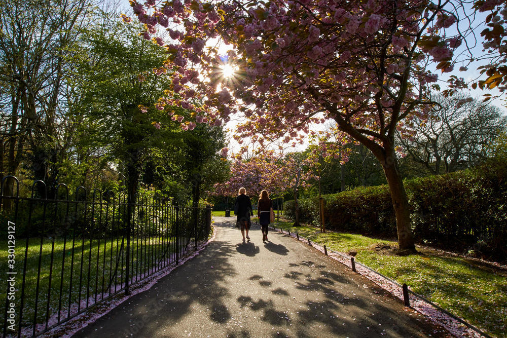 St Stephen's Green park, in Dublin, Ireland