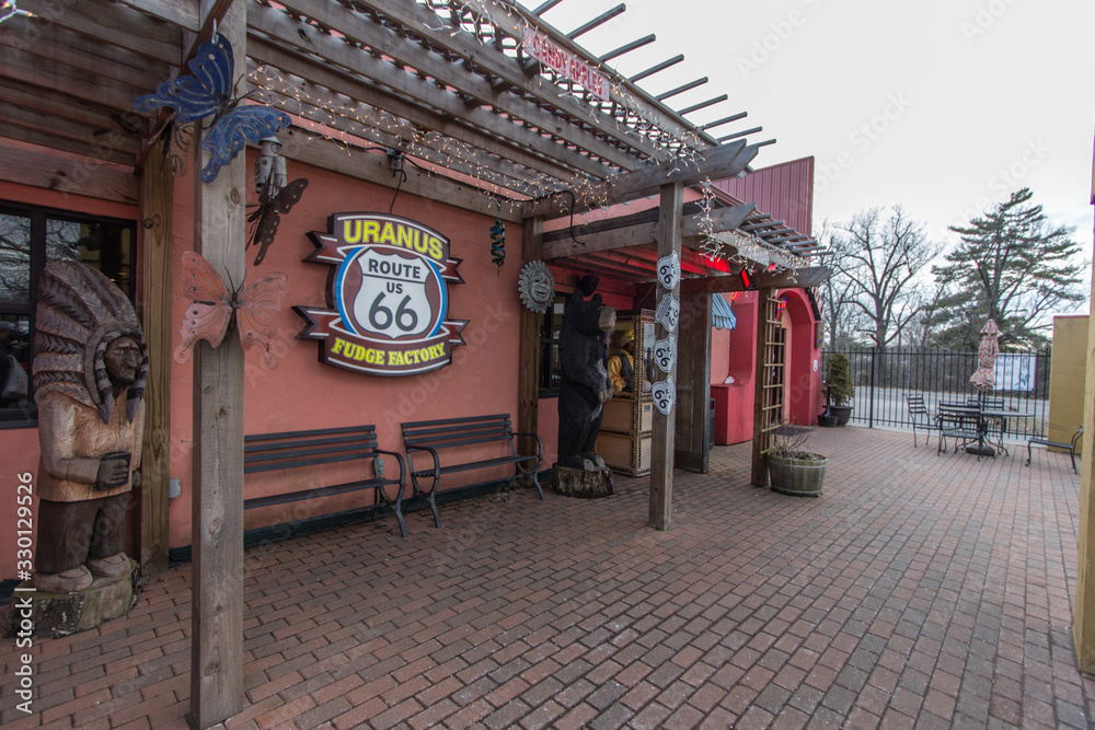 St Robert, Missouri, USA Exterior of the Uranus Fudge Factory and