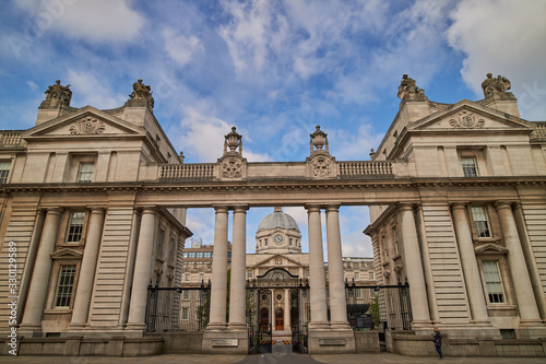 Leinster house, the Government buildings in Dublin, Ireland