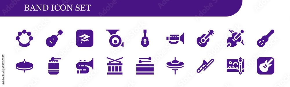 band icon set band icon set