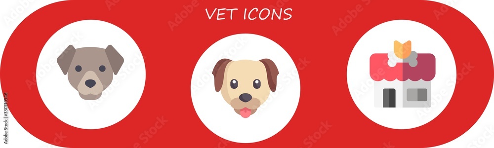 Modern Simple Set of vet Vector flat Icons Modern Simple Set of vet Vector flat Icons