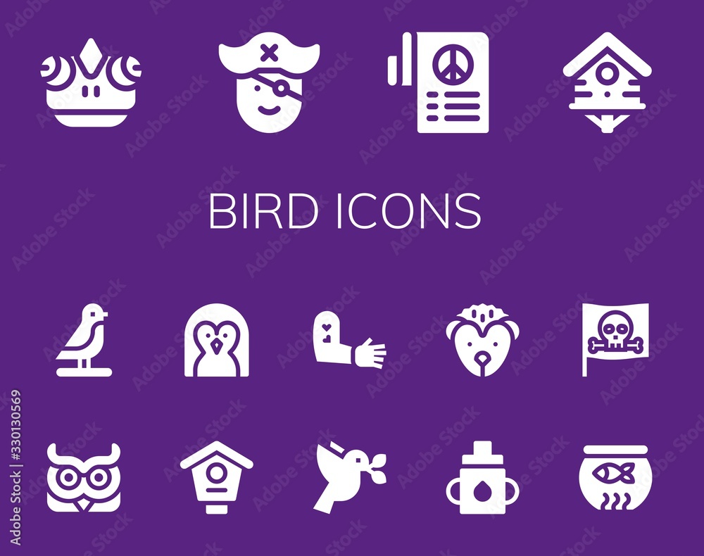 bird icon set