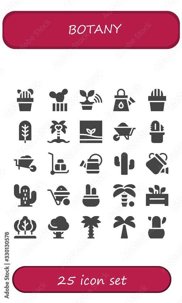 Modern Simple Set of botany Vector filled Icons Modern Simple Set of botany Vector filled Icons