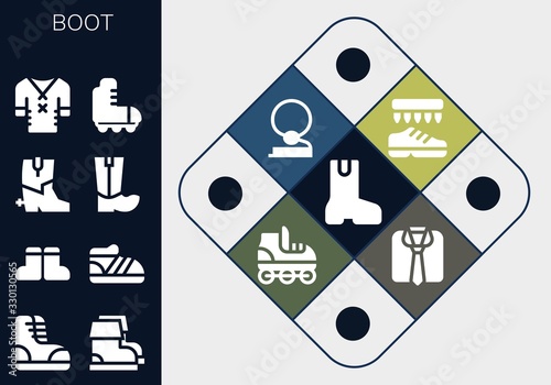 boot icon set
