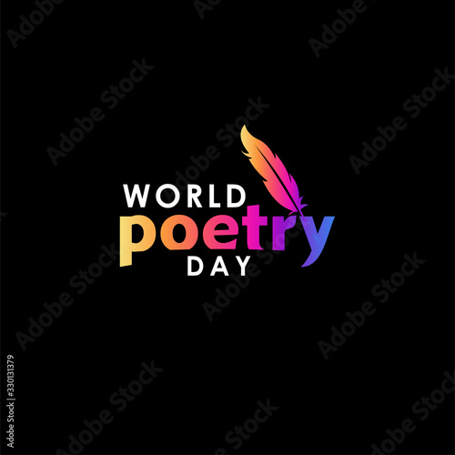 World Poetry Day Vector For Banner Print