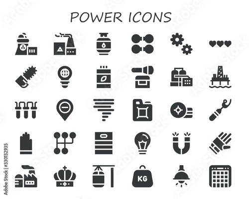 power icon set
