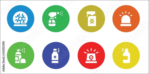 rays icon set
