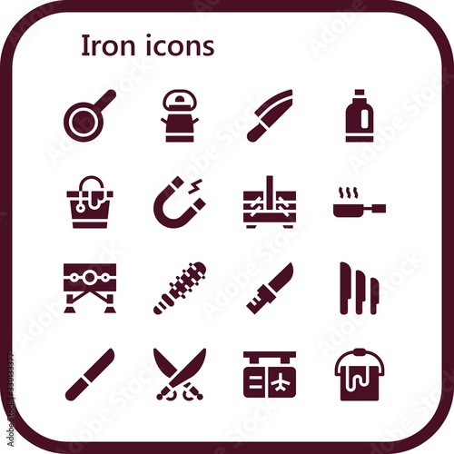 iron icon set