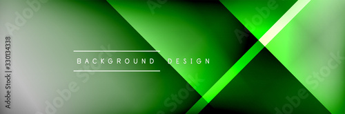 Abstract background - squares and lines composition created with lights and shadows. Technology or business digital template