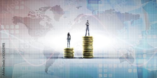 Obraz na płótnie Gender Pay Gap