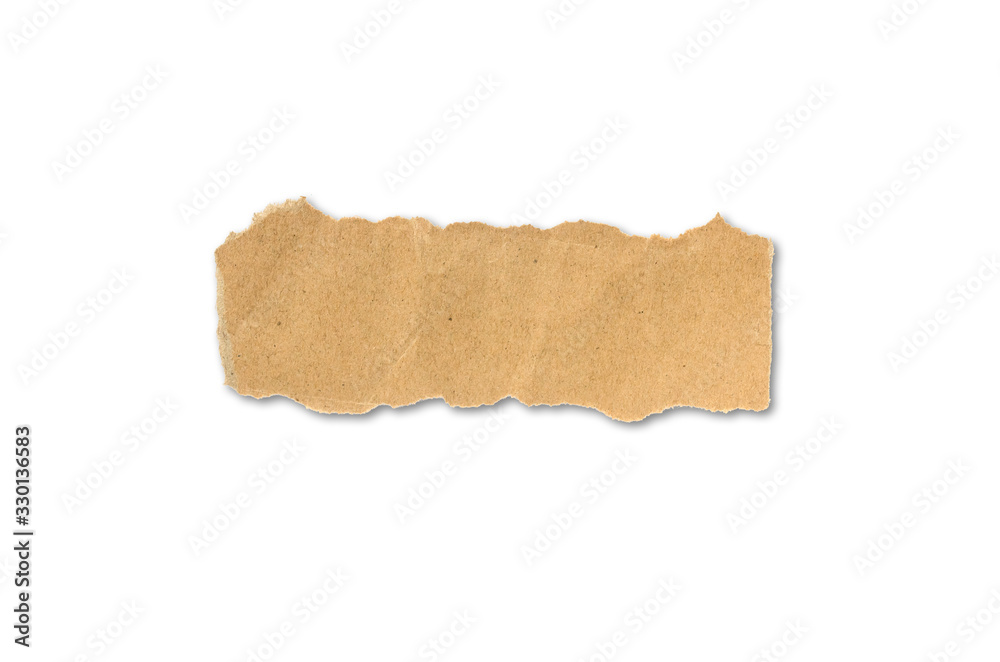 torn paper isolated on white background with clipping path.