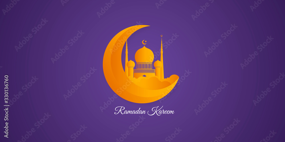 Ramadan kareem greeting card background