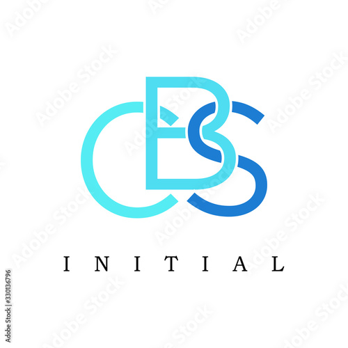 Letter CBS Initials Logo Design  photo