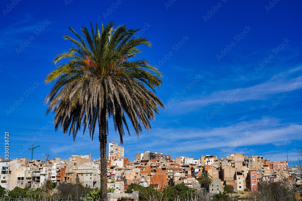 The little village of Abaran in valley ricote, Murcia region, Spain