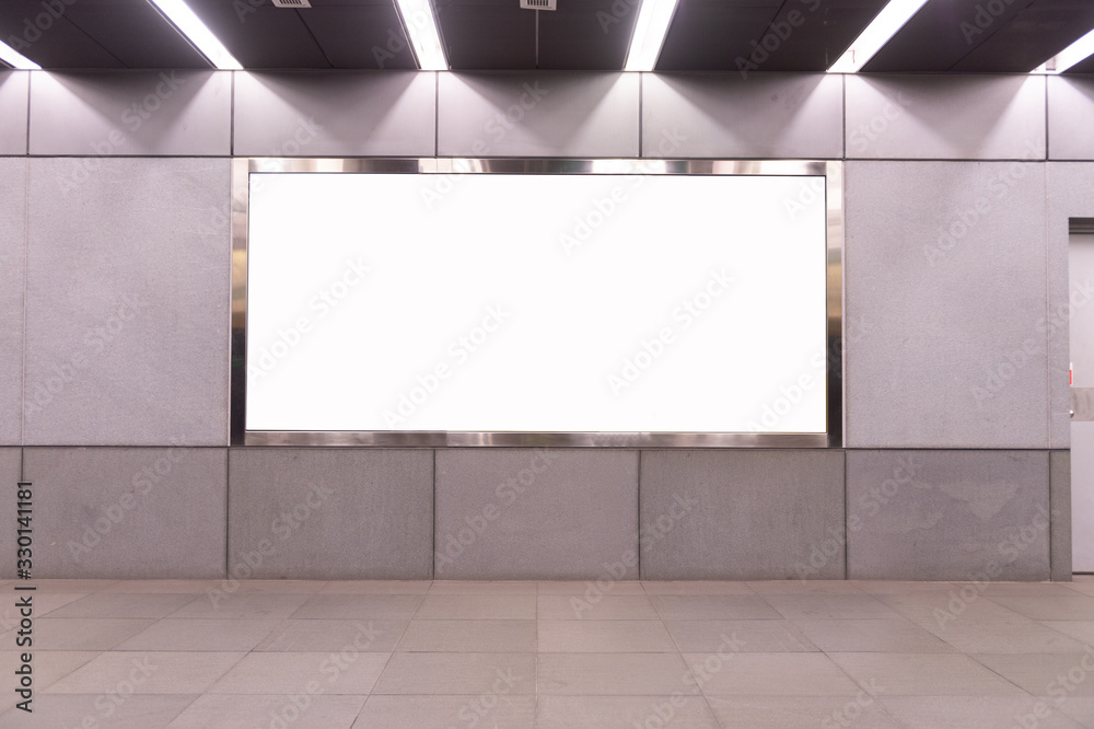Large blank billboard on a street wall, banners with room to add your own text Large blank billboard on a street wall, banners with room to add your own text