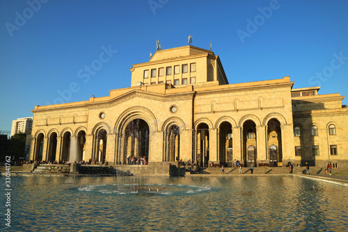 The History Museum of Armenia and the National Gallery Located on Republic Square of Yerevan, Armenia