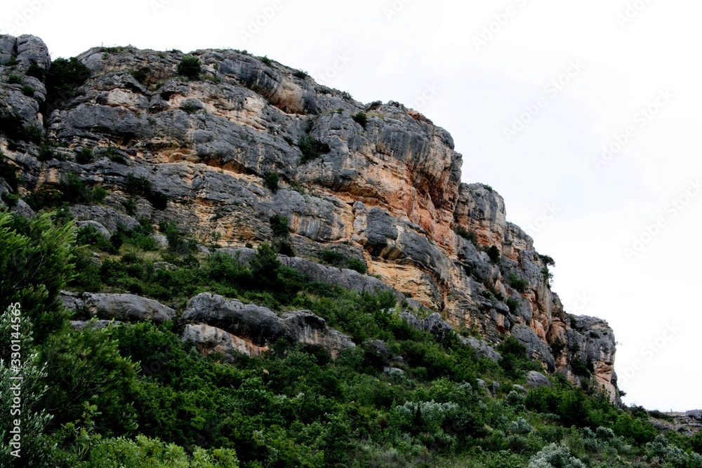 rock formation near Lake Visovac, N.P. Krka, Croatia