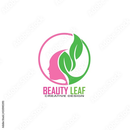 beauty salon logo design icon template