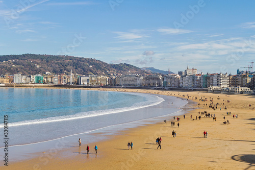 Donostia - San Sebastian city in the coast of Basque Country © Imagenatural